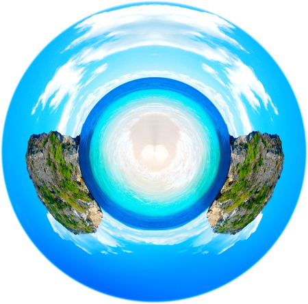 360 degree little planetの写真素材