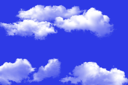 Blue sky and clouds sky. blue sky background with tiny clouds.の写真素材