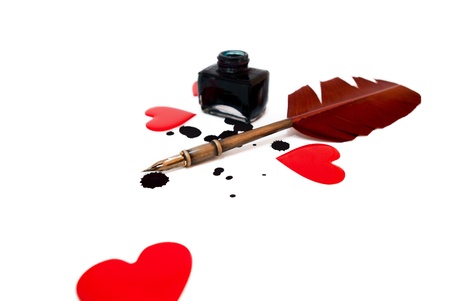 Feather quillの写真素材