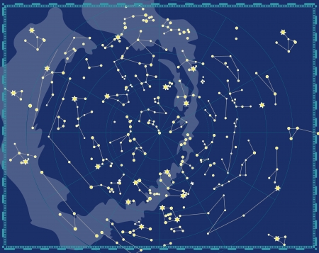 Celestial Map of The Night Skyのイラスト素材