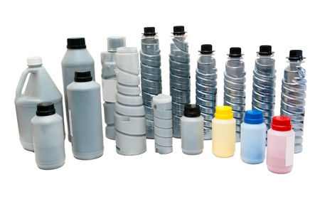 Powder toners for printers, scannersの写真素材