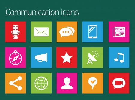 Social media iconsのイラスト素材