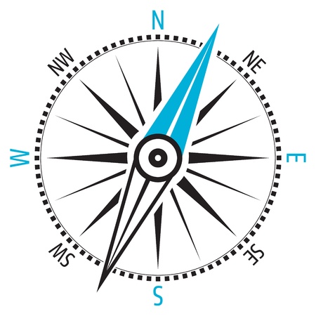 Wind rose, compassのイラスト素材