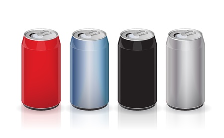 aluminum drink cansのイラスト素材