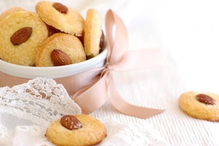 almond cookieの写真素材