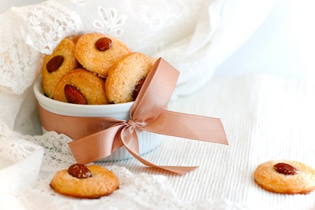 almond cookieの写真素材