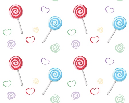 Lollipop seamless patternのイラスト素材