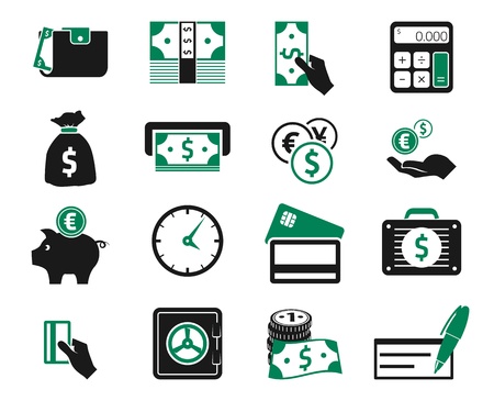 Money icons setのイラスト素材