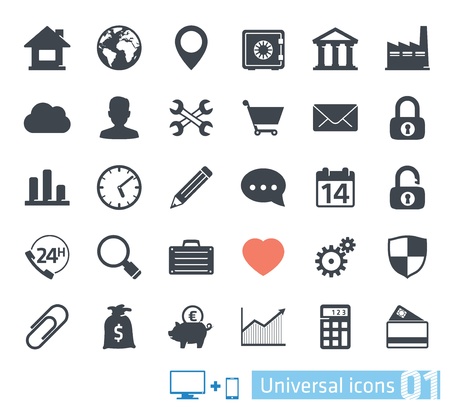 Universal icons set 01のイラスト素材
