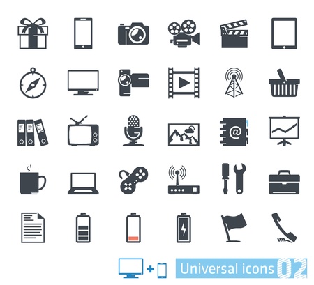 Universal icons set  02のイラスト素材