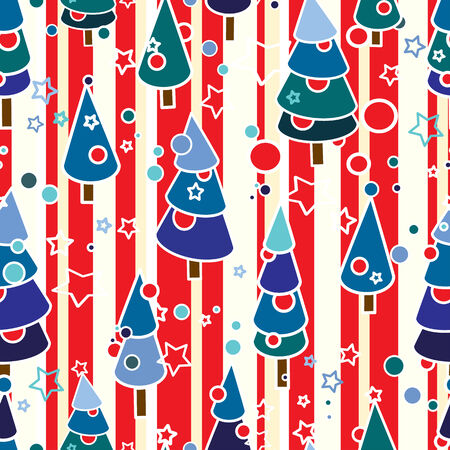 Seamless pattern. Christmas trees.のイラスト素材