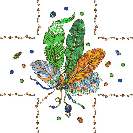 Boho style designのイラスト素材