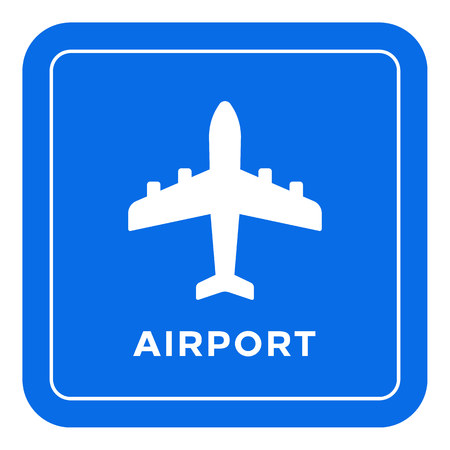 Airport road signのイラスト素材