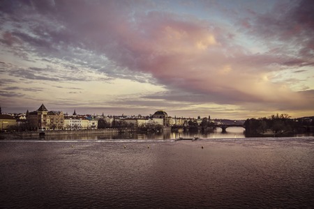 City Prague in Czech Republicの写真素材