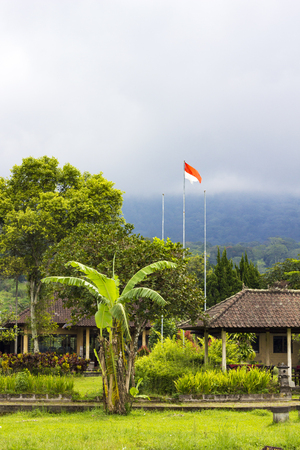 Neighborhood of the Ulun Danu Temple complex at Lake Bratan, Bedugul, Baliの写真素材