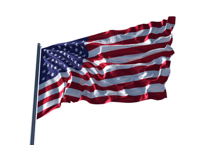 american flag waving