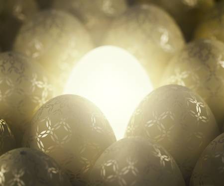 easter eggsの写真素材