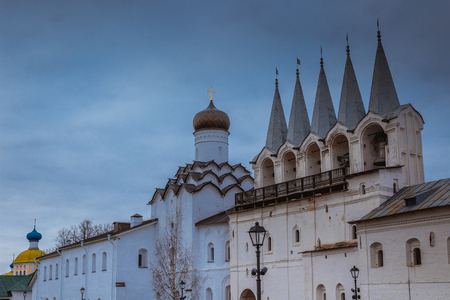 Tikhvin Assumption Monastery Fall 2018, a Russian Orthodox, Tihvin, Saint Petersburg region, Russiaの写真素材