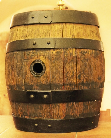 old oak barrelの写真素材