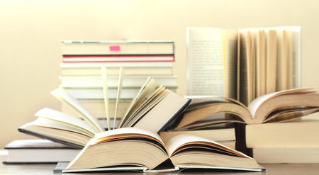 many hardcover books