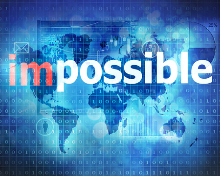impossibleの写真素材