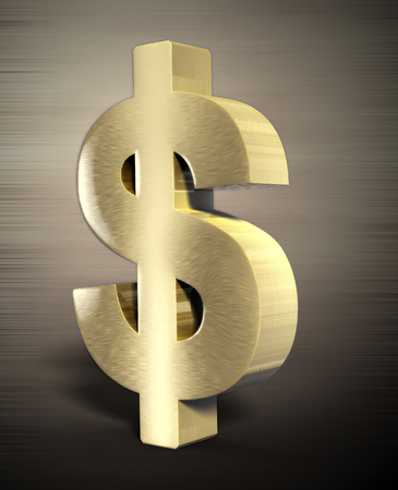 dolar 3d goldenの写真素材