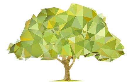 triangular treeの写真素材