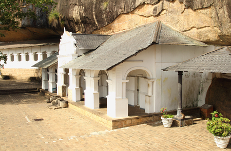 dambulla temple on sri lankaの写真素材