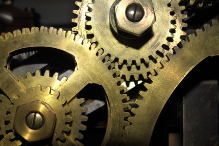 cog wheels closeup