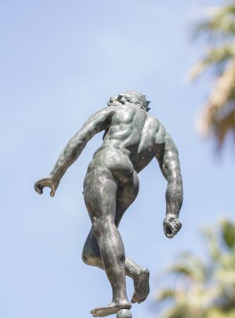 statue of naked manの写真素材