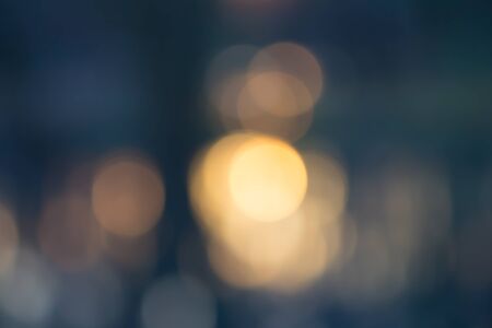 golden evening bokeh lightsの写真素材