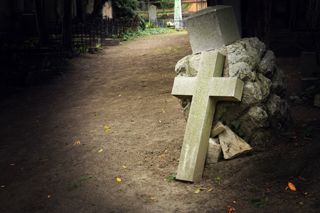 cemetery crossの写真素材