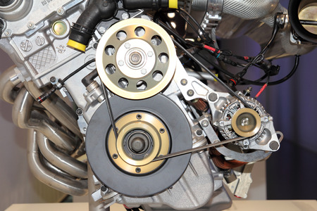 car engine closeupの写真素材