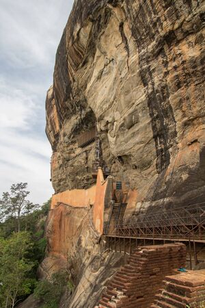 sigiriya mountain on sri lankaの写真素材