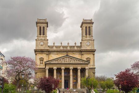 PARIS,FRANCE - APRIL 28: saint Vincent de Paul church on April 28, 2015 in Paris. Franceの写真素材
