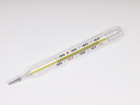 medical thermometer isolated on the white background