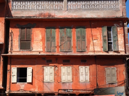 old red house in Jaipur,India        のeditorial素材