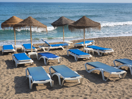 beaches on costa del sol, Spainの写真素材