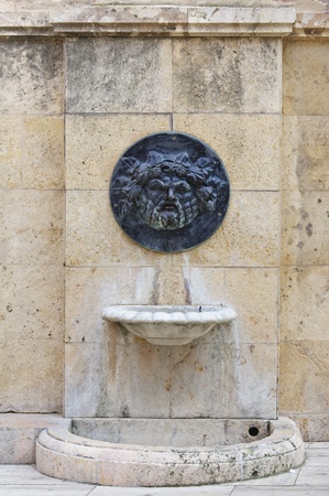 Roman bas-relief in Tarragona, Spainの写真素材