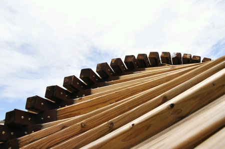 A beautifully designed structure in publicの素材