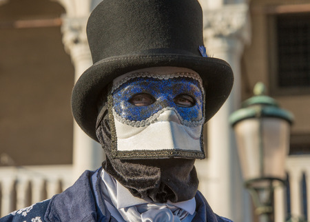 Traditional venetian carnival maskの写真素材