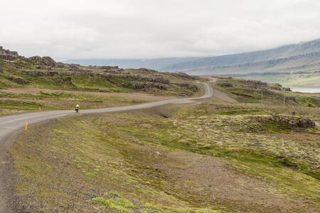 Scenic ring road on Icelandの写真素材