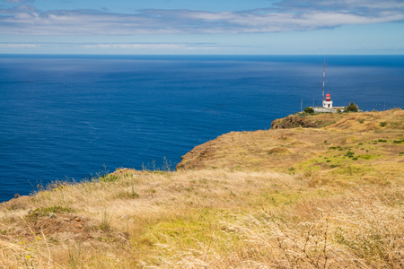Ponta do pargo lighthouse in Madeira, Portugalの写真素材