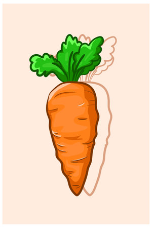 Carrot vector illustrationのイラスト素材
