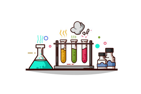 Illustration of chemistry chemical wareのイラスト素材