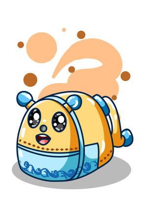 Cute sharpener vector illustrationのイラスト素材