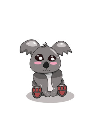 Cute koala cartoon illustrationのイラスト素材