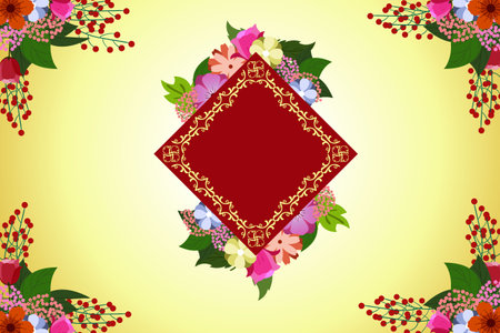 Royal invitation background illustrationのイラスト素材