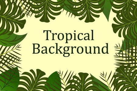 Beautiful tropical background designのイラスト素材