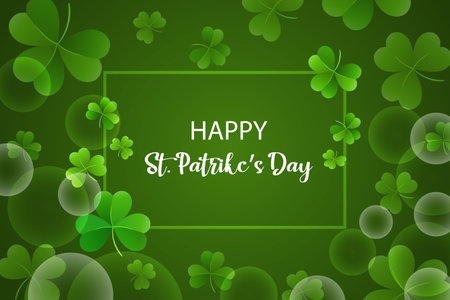 St. Patrick's day shamrock backgroundのイラスト素材